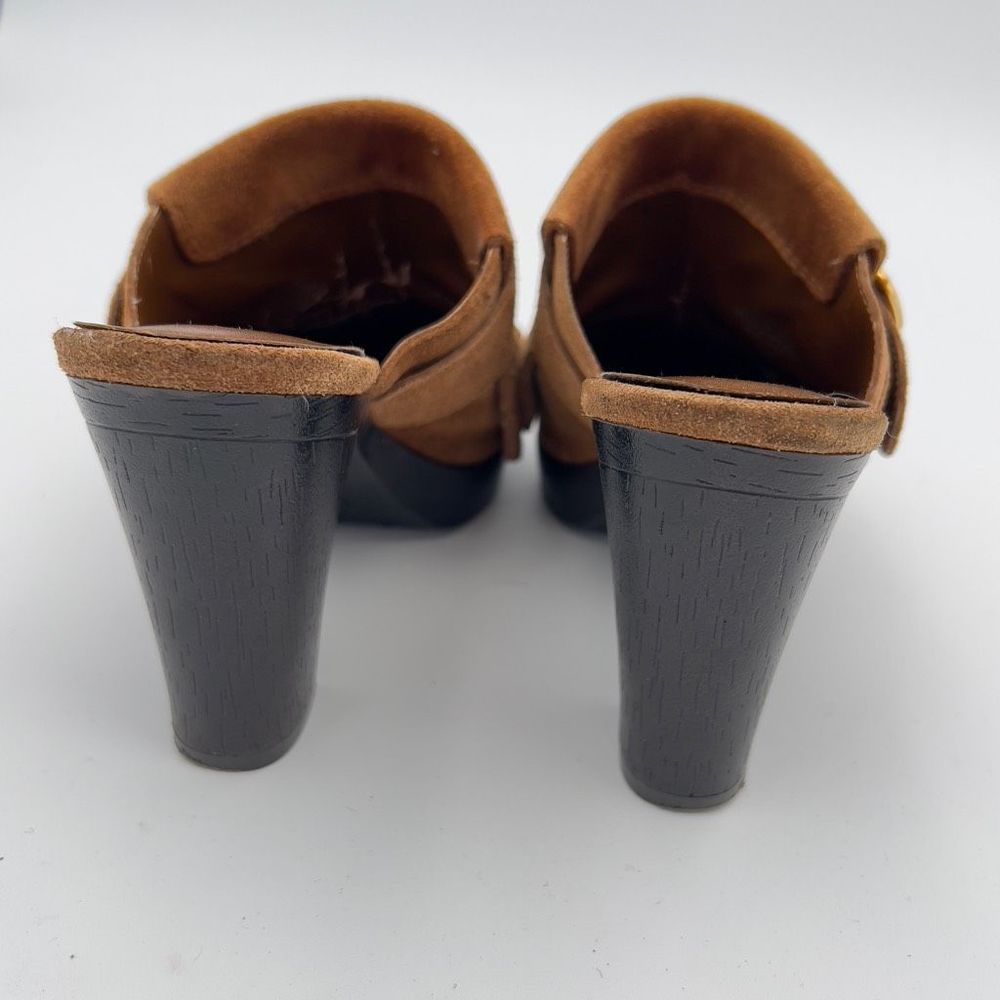 UNISA CLOG HEELS WOMEN’s 6.5 Camel Brown Western - Picture 6 of 8